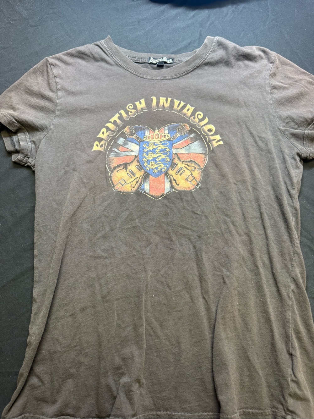 Lucky Brand Brown 'British Invasion' Graphic Tee